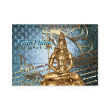 Damasco azul Shiva - Tarjeta de perfil para empres