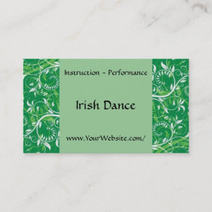 Visita Danza del irlandés - plantilla de la tarjeta de