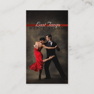 Visita Danza, instructor, tarjeta de presentación Studio