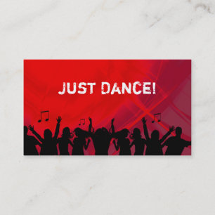 Visita Danza retra roja 2 de la música de la tarjeta de