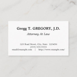 Visita Dapper, tarjeta profesional de negocios legal