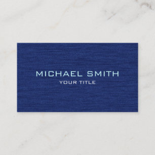 Visita Dark Blue Profesional Moderno Tarjeta de Negocios