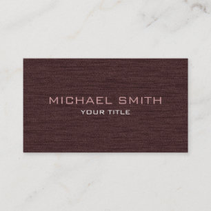 Visita Dark Brown Profesional Moderno Tarjeta de Negocios
