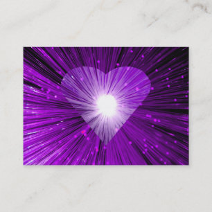 Visita Dark Heart Pink tarjeta de negocios morado