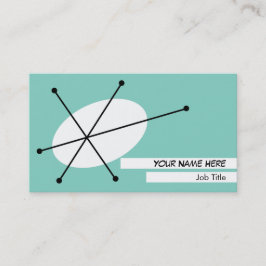 Visita Dazzle Blue tarjeta de negocios espalda blanca