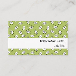 Visita Dazzle Multi Green tarjeta de negocios banda blanc