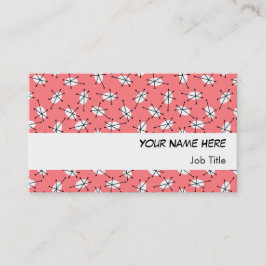Visita Dazzle Multi Pink tarjeta de negocios banda blanca