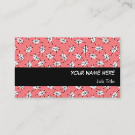 Visita Dazzle Multi Pink tarjeta de negocios banda negra