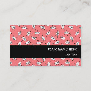 Visita Dazzle Multi Pink tarjeta de negocios banda negra