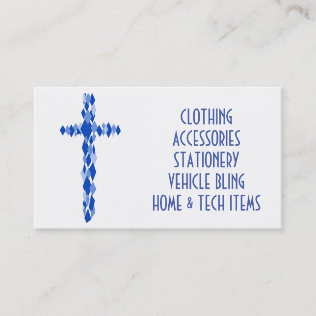 Visita De la iglesia tarjeta de visitas a un lado (Anverso)