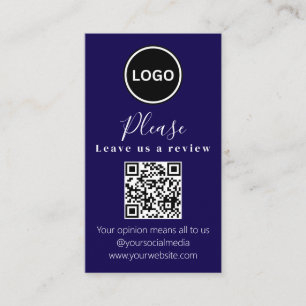 Visita Dejarnos una revisión   Código QR Tarjeta de prese