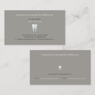 Visita Dentista   Tarjeta de cita dental