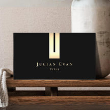 Detalle artístico Tarjeta de presentación de oro y