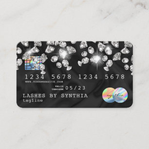 Visita Diamantes de goteo con estilo de tarjeta de crédit