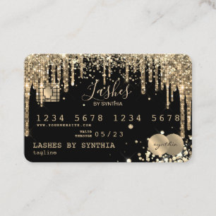 Visita Diamantes de oro con estilo de la tarjeta de crédi