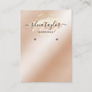Visita Dibujo caligráfico Tarjeta de visualización Earrin