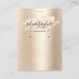 Visita Dibujo caligráfico Tarjeta de visualización Earrin