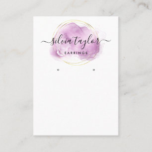 Visita Dibujo caligráfico Tarjeta de visualización Earrin