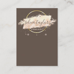 Visita Dibujo caligráfico Tarjeta de visualización Earrin