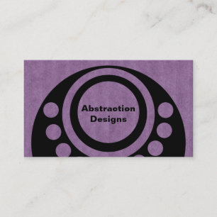 Visita Dimensiones abstractas tarjeta de visita, púrpura