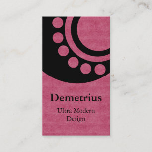 Visita Dimensiones futuristas tarjeta de visita, rosa