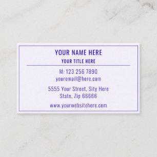 Visita Diseñar su propia plantilla de tarjeta de presenta