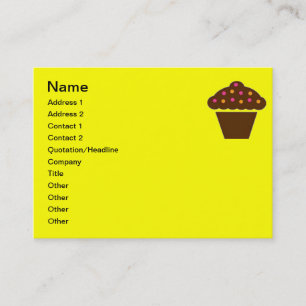 VISITA DISEÑO DE CUPCAKES DE TARJETA DE NEGOCIOS