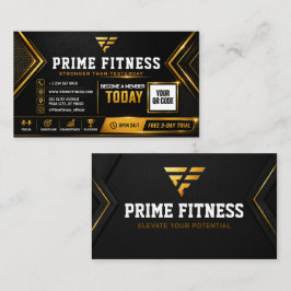 Visita Diseño de tarjeta de club de fitness editable en n