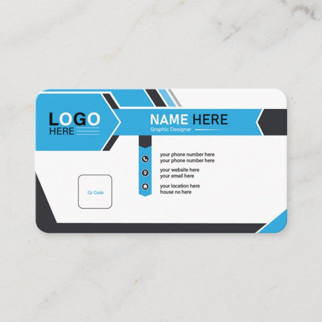 Visita diseño de tarjeta de negocios (Anverso)