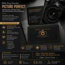 Diseño de tarjeta de presentación de fotógrafo de