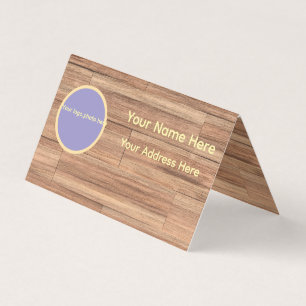 Visita Diseño de tarjeta de presentación de madera person