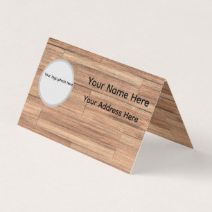 Visita Diseño de tarjeta de presentación de madera person