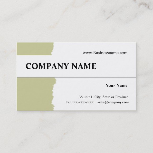 Visita Diseño de tarjeta de presentación de Tear Away (Anverso)