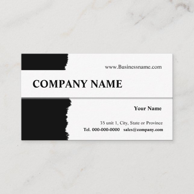 Visita Diseño de tarjeta de presentación de Tear Away (Anverso)