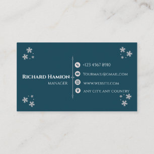 Visita Diseño de tarjeta de presentación minimalista pers