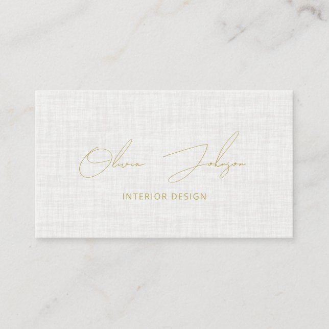 Visita Diseño del interior Tarjeta de presentación de efe (Anverso)