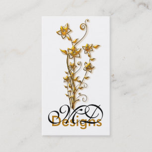 Visita Diseño gráfico de la flor de oro:: Tarjeta de