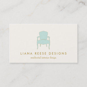 Visita Diseño interior - Tarjeta de presentación con logo