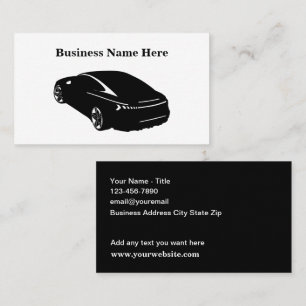 Visita Diseño moderno de tarjeta de presentación automotr
