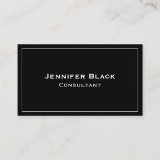 Visita Diseño moderno en blanco y negro | Tarjeta de pres