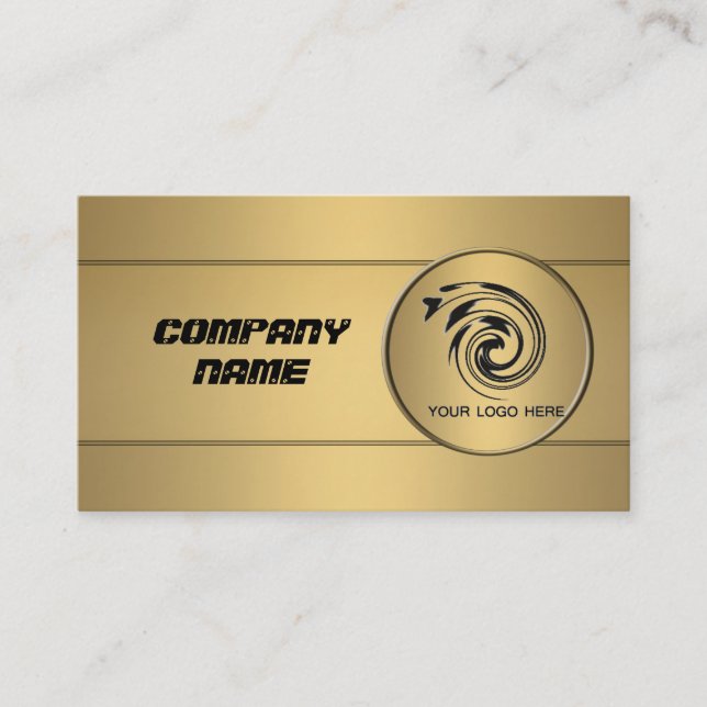 Visita DISEÑO ORO Tarjeta de presentación (Anverso)