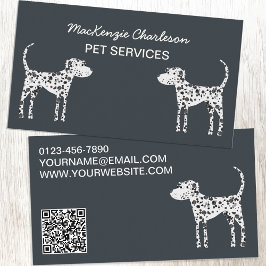 Visita Dog Mascota Services QR Código tarjeta de presenta