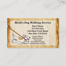 Visita Dog on Leash Dog Walking Service tarjeta de presen