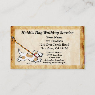 Visita Dog on Leash Dog Walking Service tarjeta de presen
