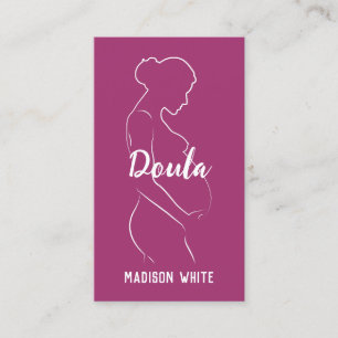 Visita 👶 Doula Midwife Personalizado QR Tarjeta de prese