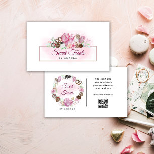 Visita Dulce Panadería Tarjeta de Negocios QR-Code