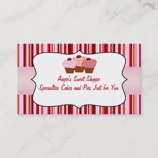 Visita Dulce Shoppe Cupcake Tarjeta de negocios
