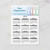 Educación elemental del calendario de la tarjeta