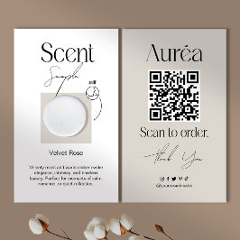 Visita Ejemplo Candle Scent Tarjeta de presentación QR