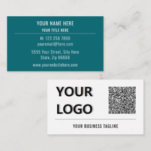 Visita Ejemplo de tarjeta de presentación con logotipo y